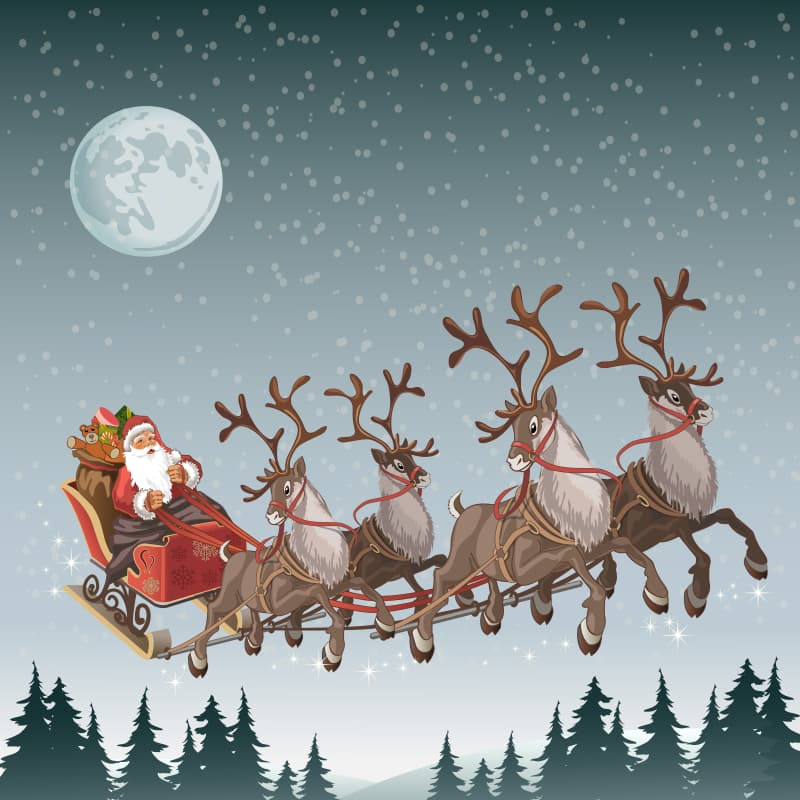 A smiling Santa