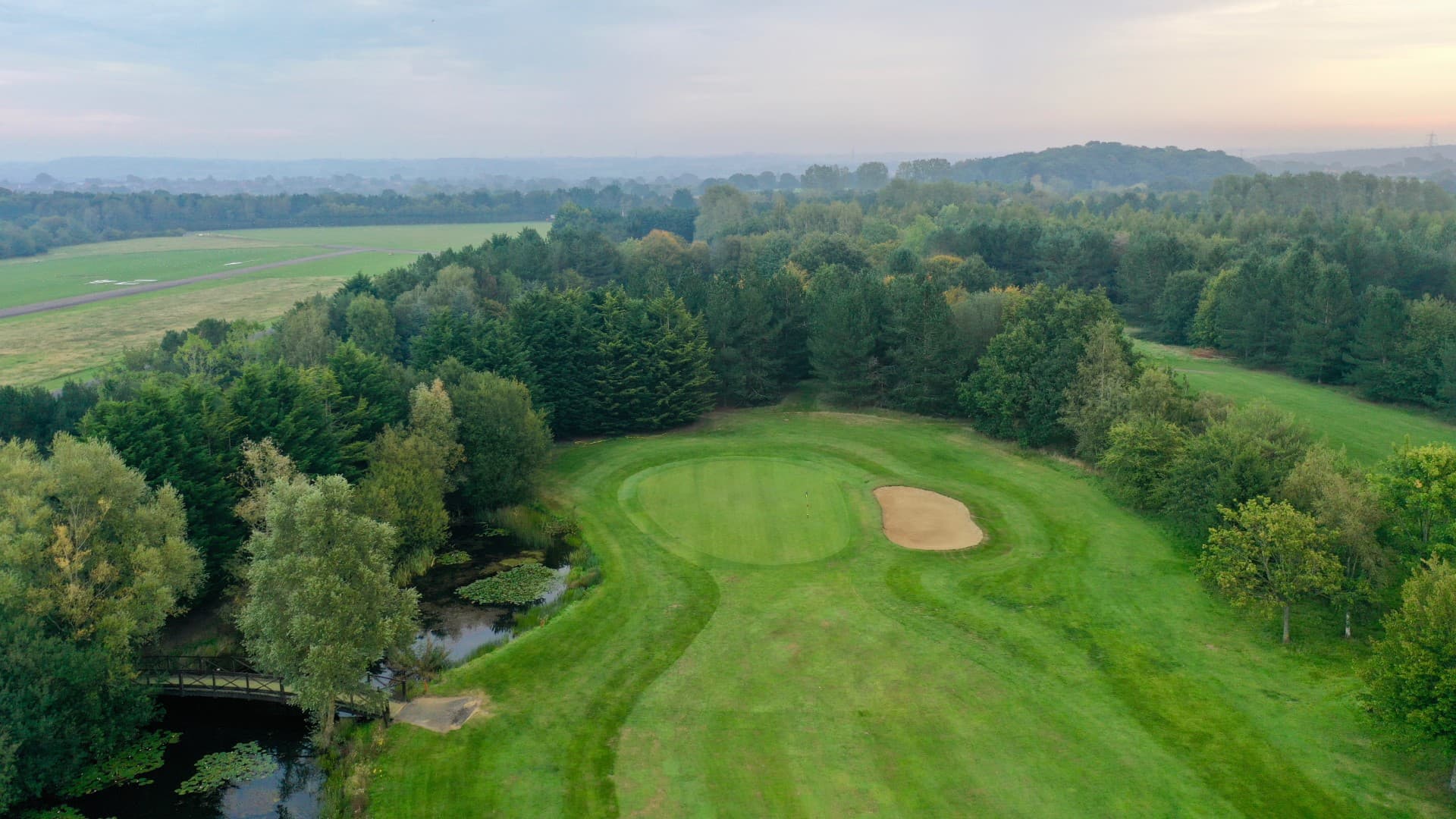 Aerial view of The Essex golf course