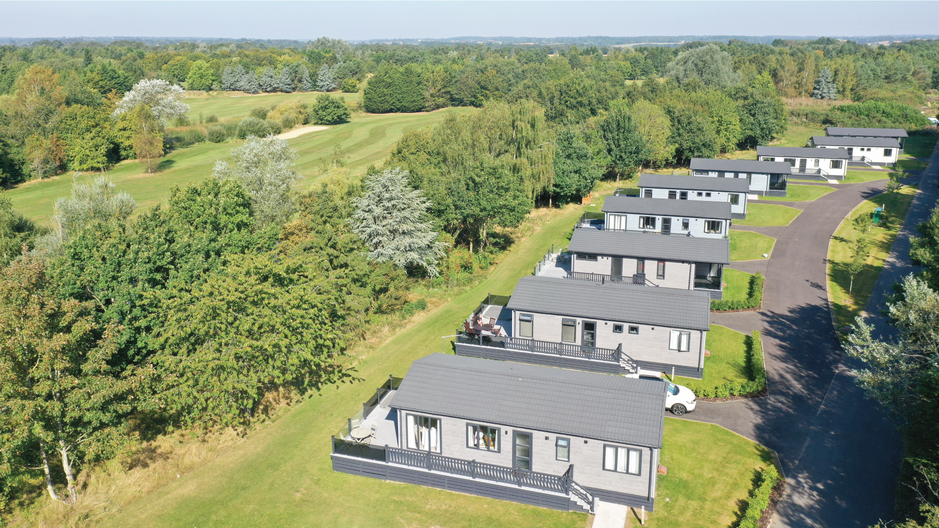 The Essex Coggeshall Lodge Exterior Drone