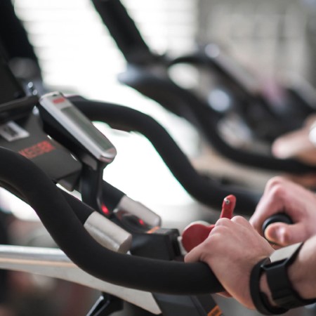 Exercise bike in the gym at The Essex