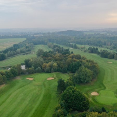 The Essex golf course seen from the air